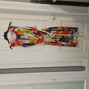 Danny and Nicole multi color dress women's size 14